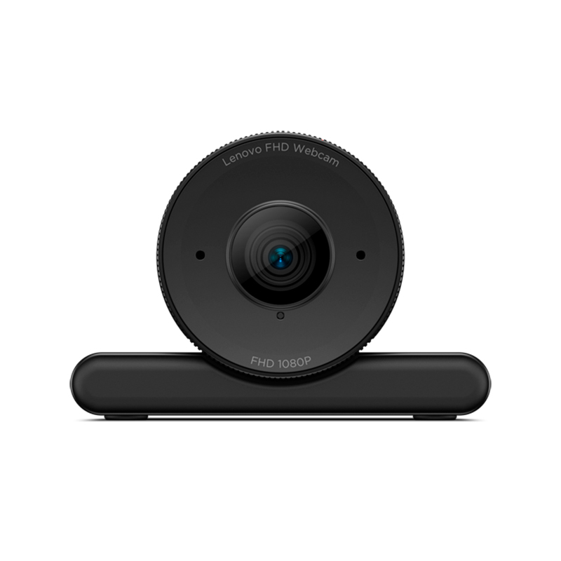 Camara Web Lenovo FHD (1920×1080@30 fps), Interfaz: USB 2.0 Tipo-A, Color negro