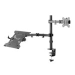 Soporte de escritorio para monitor + Laptop, o 2 monitores Speaka Professional SP-MM-302 - Imagen 3