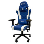 Silla gamer TEROS TE-8126B, azul y blanco - Imagen 2