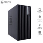 Case TEROS TE-1036S, Factor de forma ATX, 250 W, USB 3.0 / 2.0, audio, negro.