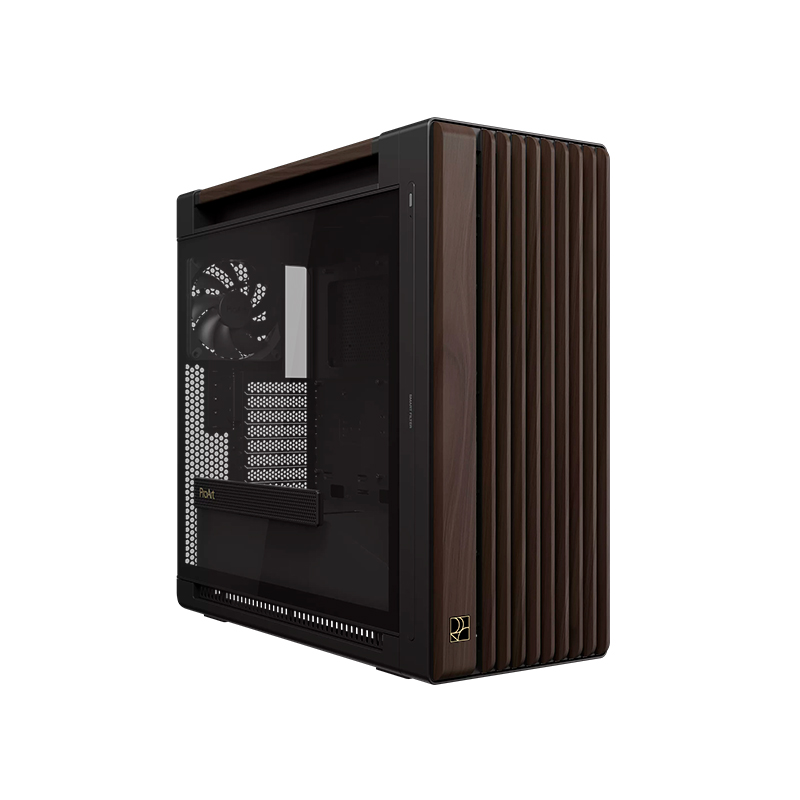 Case ASUS ProArt PA602 Wood Edition Modern Black – Tempered Glass Panel