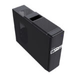 Case Teros TE-1032S, Slim, 250 W, USB 3.2 / USB 2.0, Audio HD, DVD, Negro - Imagen 2