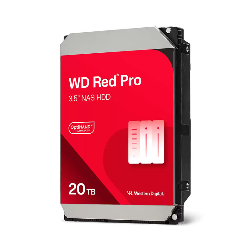 Disco duro Western Digital Red Pro WD202KFGX, 20TB, SATA, 3.5” 7200rpm, Cache 512MB, CMR