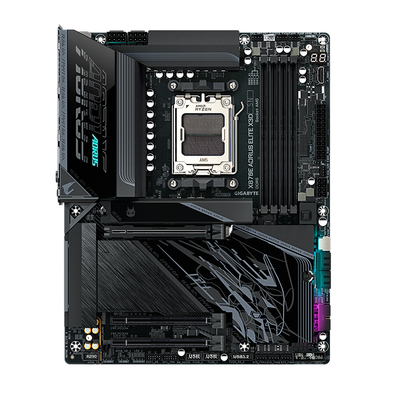 Motherboard GIGABYTE X870E AORUS ELITE X3D, Chipset AMD X870E, Socket AMD AM5, ATX