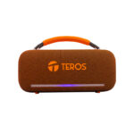 Parlante Inalámbrico Teros Vibes VB-6049, 60W, BT 5.3, 4000 MAH, USB, Luces LED, Orange - Imagen 3