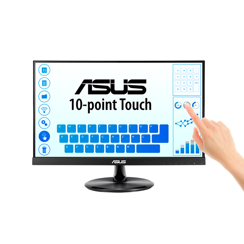 Monitor Plano Multitactil ASUS VT229H, 21.5” FHD IPS (1920×1080) /HDMI x1/VGA x1