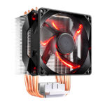 Fan Cooler Master Hyper H410R, Laminas de aluminio y tubos de cobre, CDC 2.0, 12VDC, Rojo. - Imagen 2