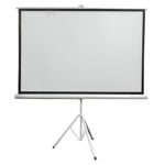 Ecran con Tripode TEROS TE-9063W, 1.56 x 1.17 metros, 4:3 (80”), blanco mate.