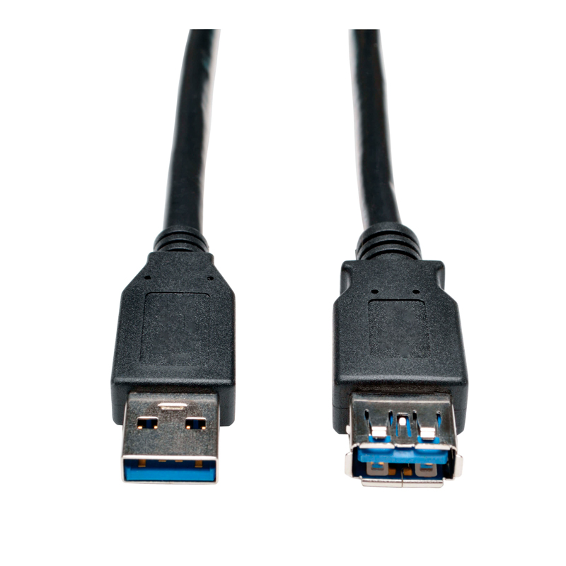 Cable de Extensión USB 3.0 SuperSpeed – USB-A a USB-A, M/H, Negro, 91 cm [3 pies]