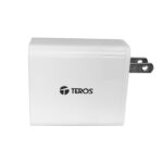 Cargador USB-A USB-C TEROS TE-70207W, GaN, PD 65W, blanco - Imagen 2
