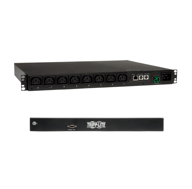 Unidad de distribución de energía Tripp-Lite PDUMH20HVNET, 3.2 – 3.8KW, Rack 1U.