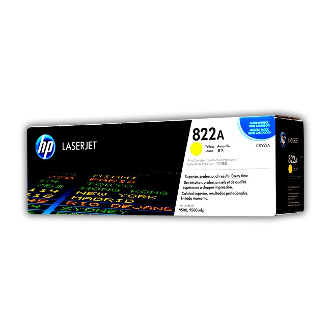 Cartucho de Toner HP C8552A Yellow 822A Original