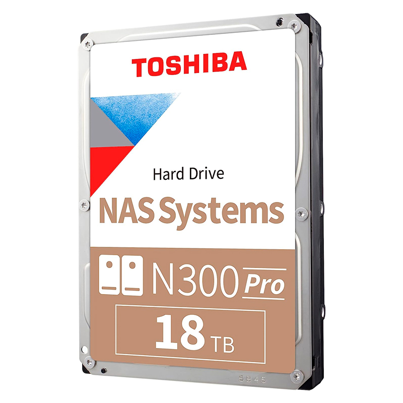 Disco duro Toshiba N300 PRO NAS, 18TB, SATA 6.0Gb/s, 7200rpm, 512MB Cache, 3.5”.