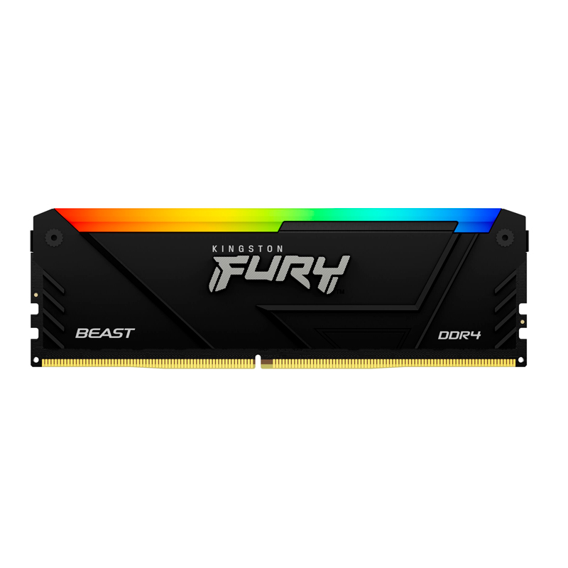 Memoria Kingston Fury Beast RGB BLACK 8GB DDR4-3200 MT/s, PC4-25600, CL16, 1.35V, Non-ECC