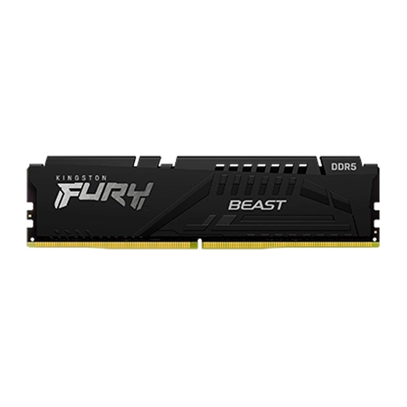 Memoria Kingston Fury Beast 8GB, DDR5-5200MT/s, PC5-41600, CL40, 1.25V, 288-Pines, XMP 3.0