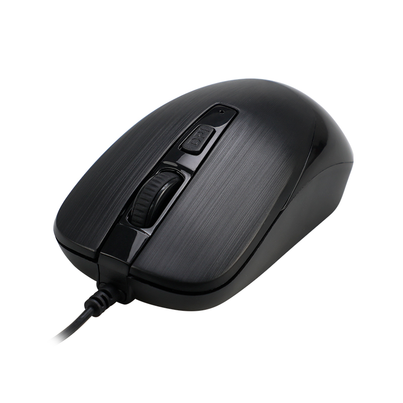 Mouse óptico TEROS TE-5076N, 1600 DPI, USB, 4 botones