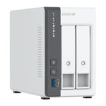 Servidor NAS QNAP TS-216G, ARM Cortex A55 4C/2GHz, 4GB RAM (On-Board), Bahias: 2×3.5” SATA