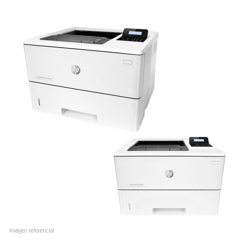 Impresora HP LaserJet Pro M501dn, 45 ppm, 4800×600 dpi, LAN/USB.