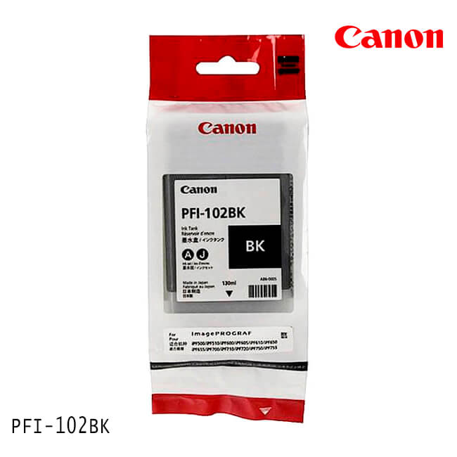 Cartucho de Tinta Canon PFI-102BK Black