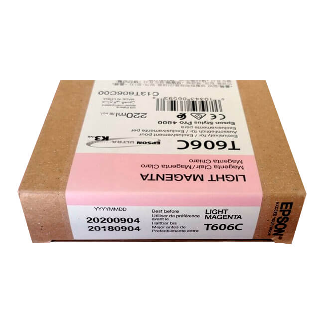 Tinta Epson T606C00 original T606C Light Magenta