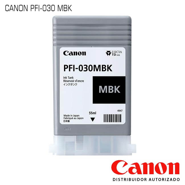 Cartucho de Tinta Canon PFI-030MBK Matte Black