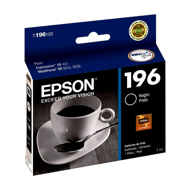 Tinta Epson T196120 original T1961 Negro