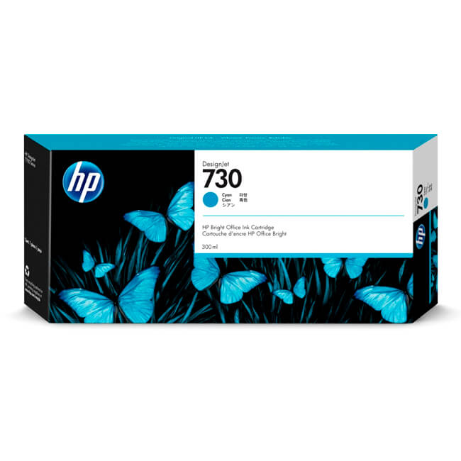 Tinta HP 730 original P2V68A Cyan