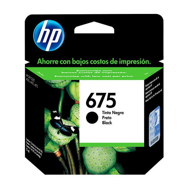 Tinta HP 675 original CN690AL Negro