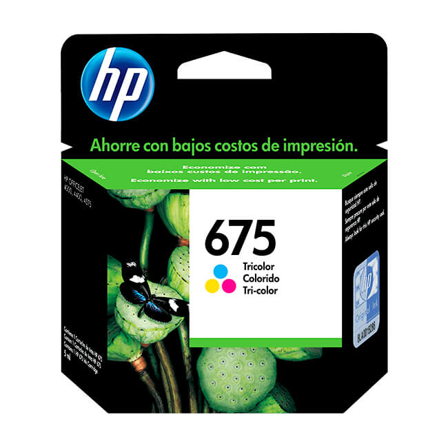 Tinta HP 675 original CN691AL Tricolor