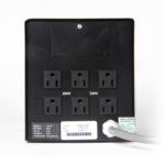 Estabilizador Monofasico ELISE IEDA PODER SAFE, LCR30-4.5%, Solido, 3kVA, 220VAC, 6 Tomas - Imagen 2
