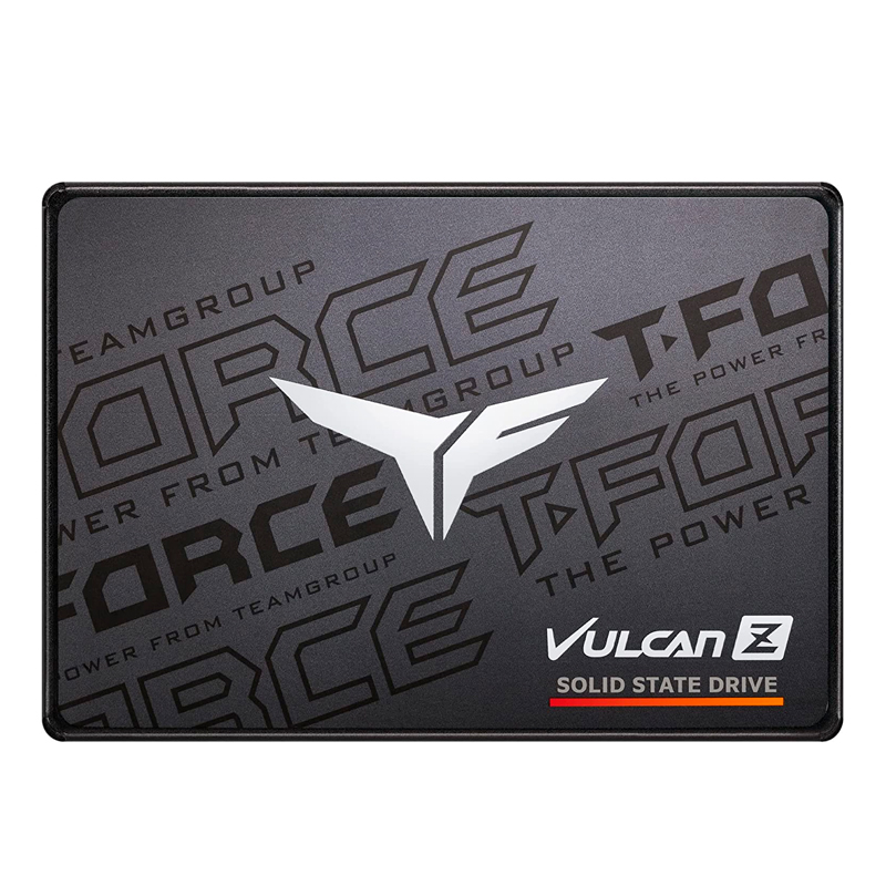 Unidad en estado solido T-FORCE VULCAN Z, 256GB, SATA 6Gb/s, 2.5”, Negro, DC +5V