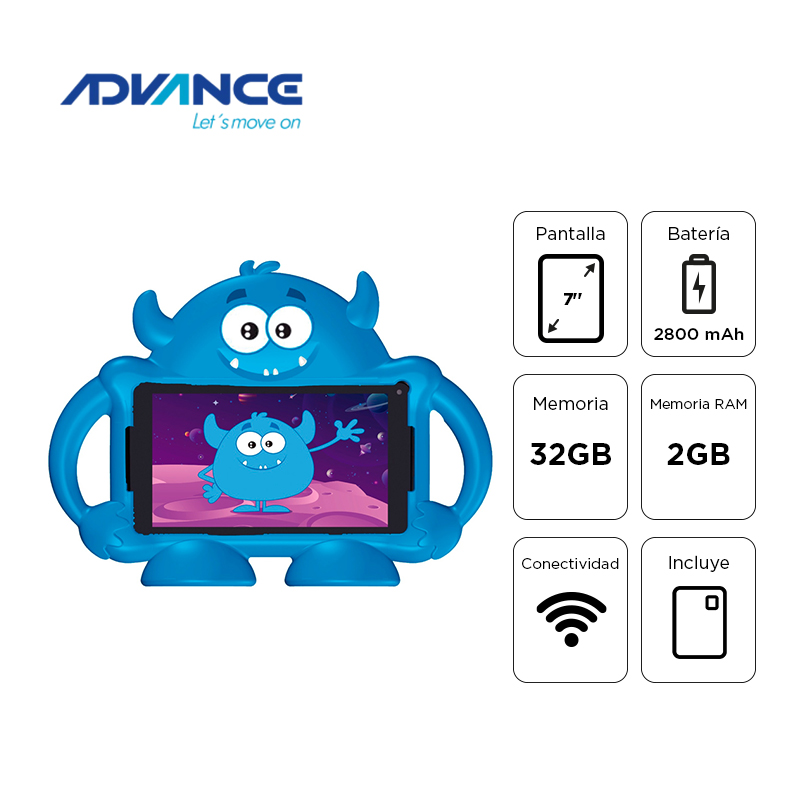 Tablet Advance Intro TR6965, 7” IPS 1024×600, Android 12 Go Edition , 32GB, 2GB RAM, Wi-Fi