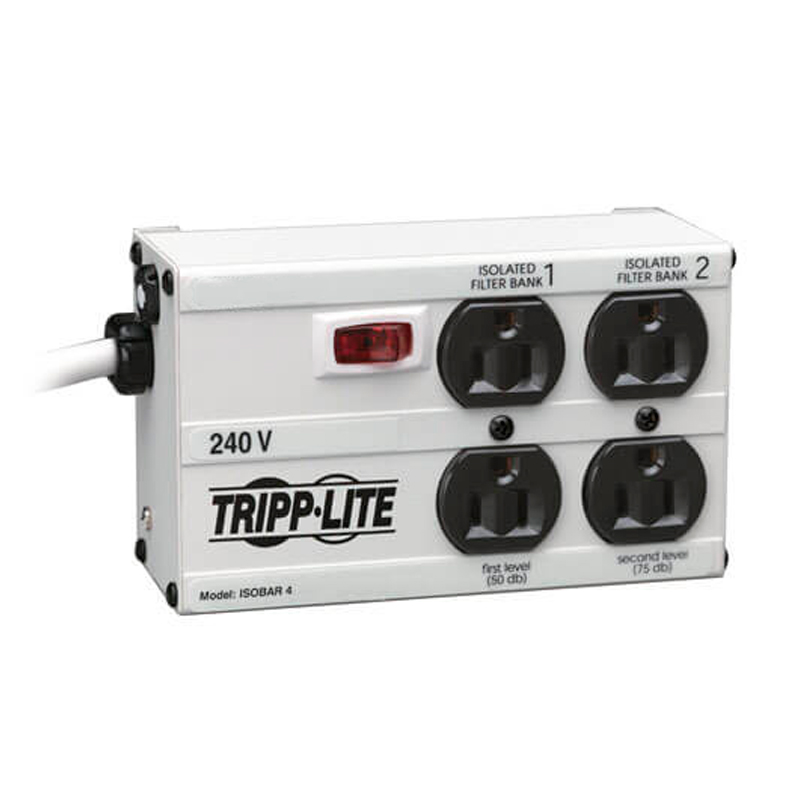 Supresor de sobretensiones isobara Tripp-Lite IB4-6/220, 4-Salidas (4 NEMA 5-15R)